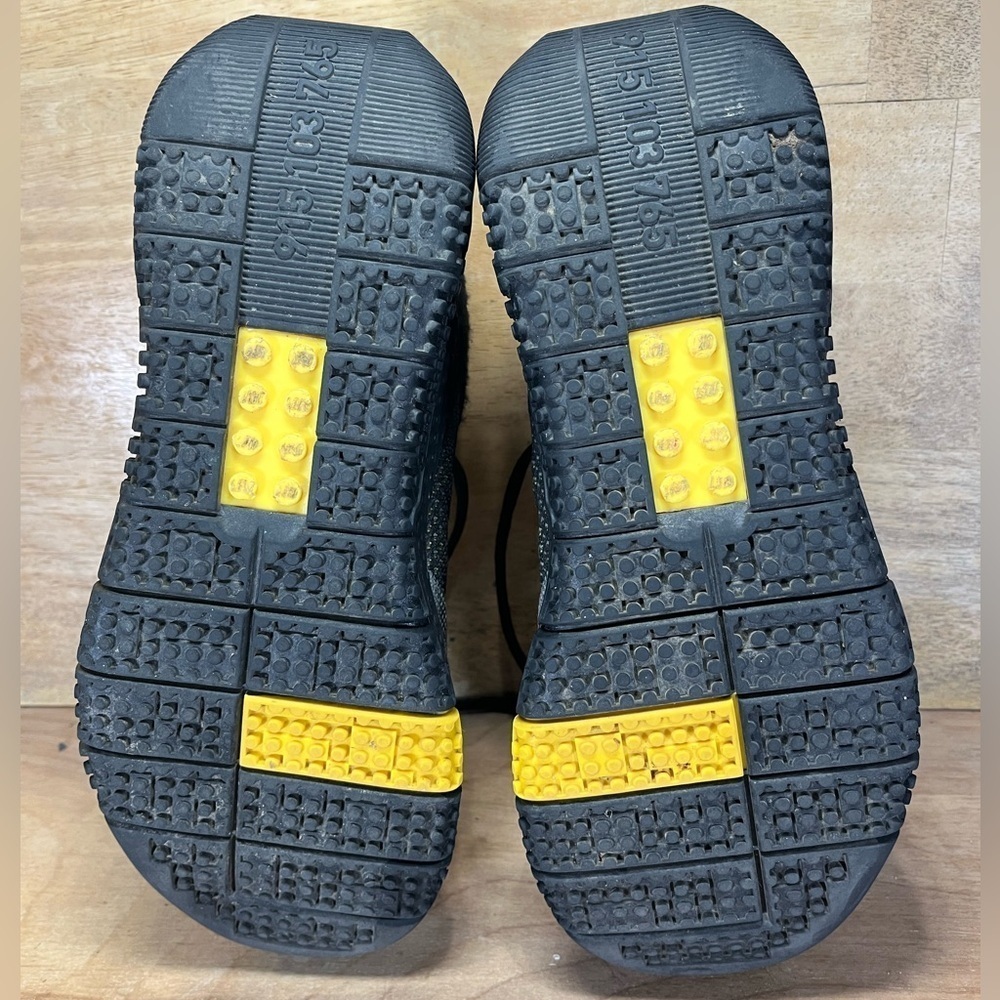Adidas LEGO x Sport Pro J Womens Size 7 Shoes Sneakers Black/Equipment Yellow - Picture 7 of 9